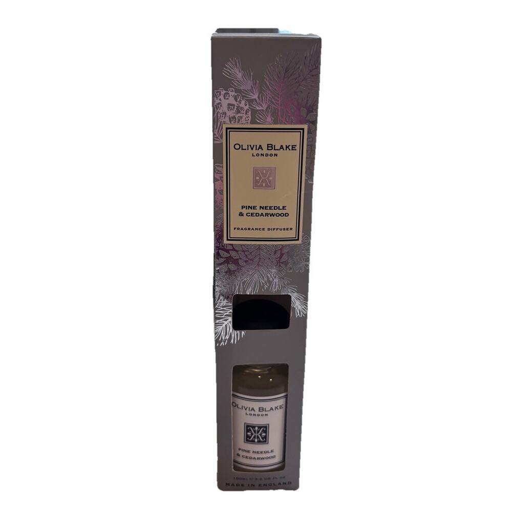 New OLIVIA BLAKE London PINE NEEDLE & CEDARWOOD Diffuser 3.3 ounce